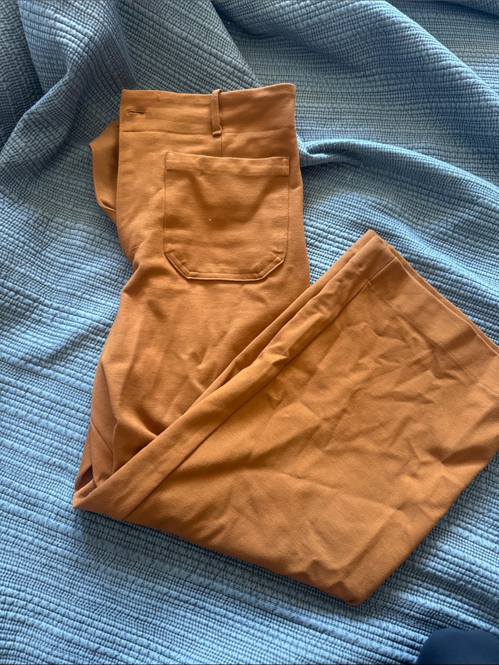 T Tahari Wide-Leg Pants in Rust Brown